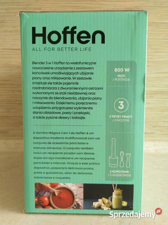 NAJTANIEJ Blender Ręczny 800W 3w1 Akcesoria śląskie Zabrze sprzedam