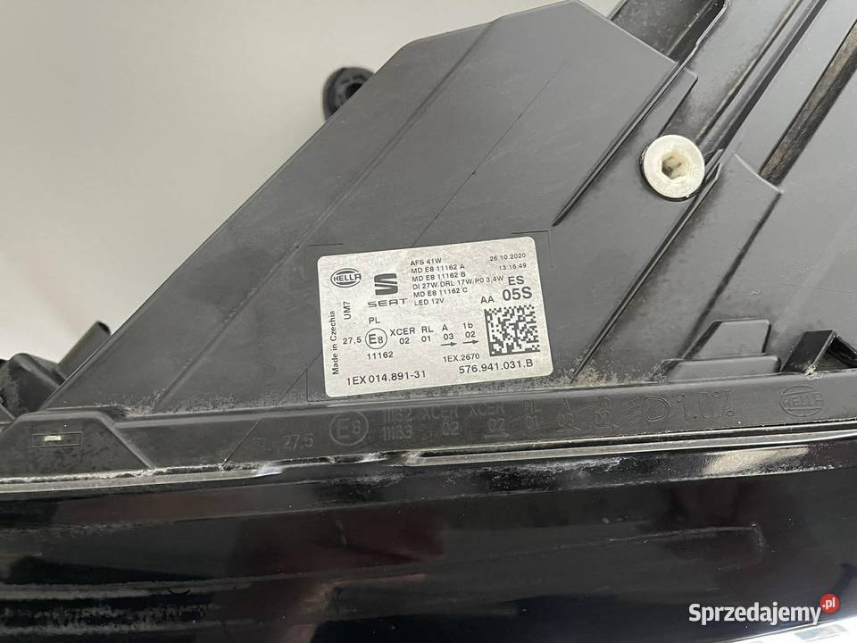 SEAT ATECKA LIFT FULL LED LEWA LAMPA PRZÓD Lampy przednie Ostroróg sprzedam