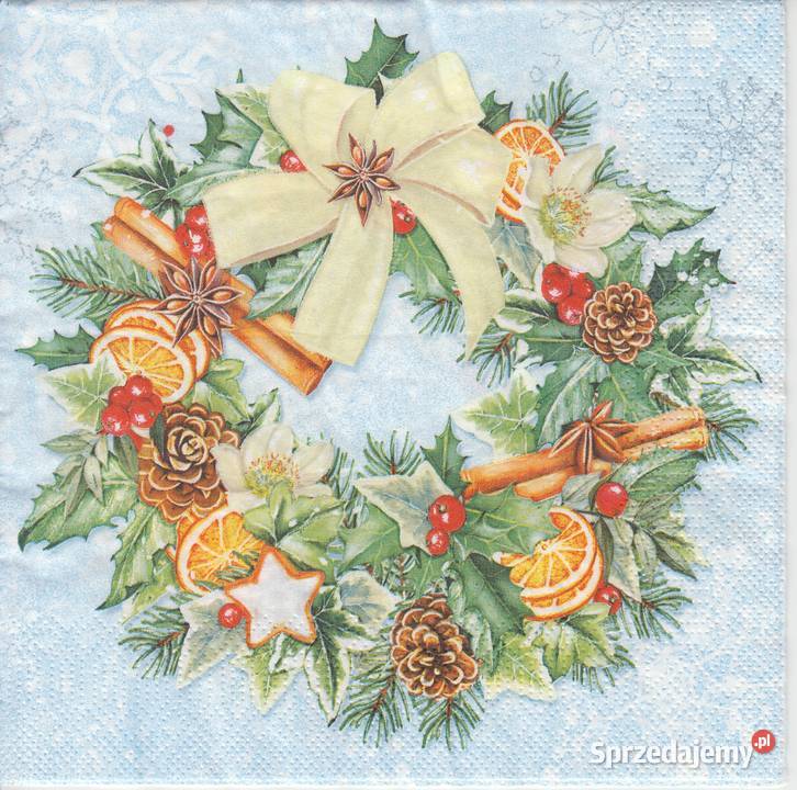 Dekupaż serwetki Boże Narodzenie Święta Mikołaj świętokrzyskie Skarżysko-Kamienna