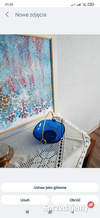 Lata 70 naczynie patera Olsztyn