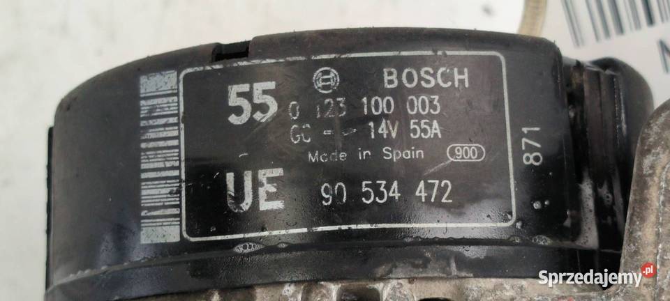 ALTERNATOR OPEL CORSA B 0123100003 Pozostałe Lipno