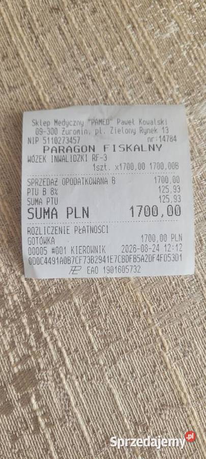 Wózek inwalidzki Żuromin