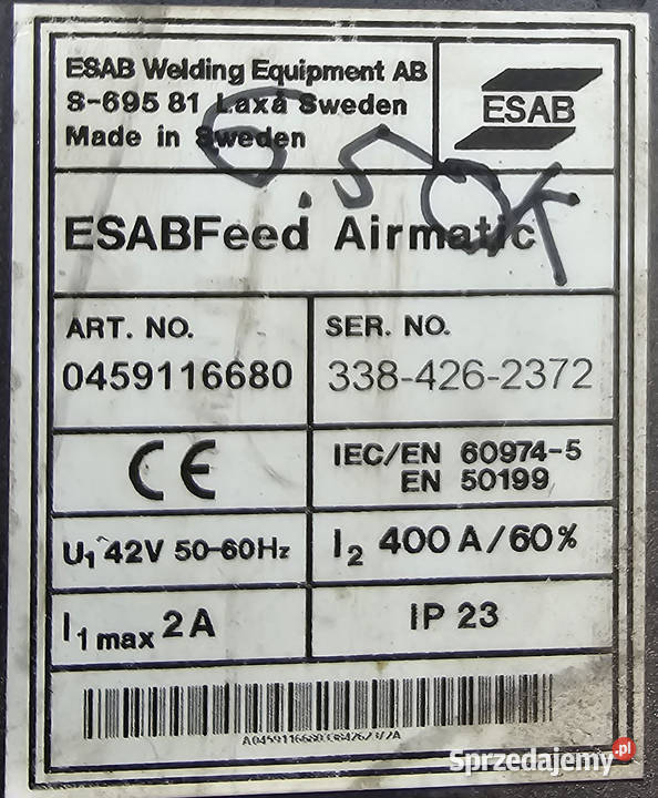 Spawarka Migomat Esab Mig 405 PulsAID Mig Mag Lubanie