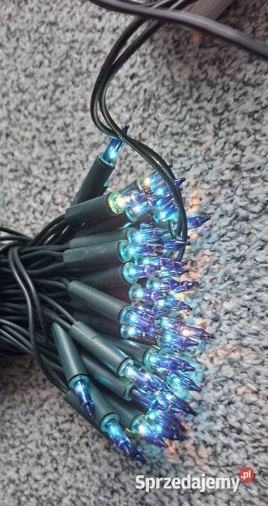 Lampki choinkowe 100 LED niebieskie Małkinia Górna