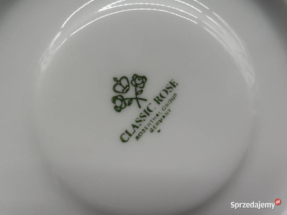 Rosenthal Sanssouci Gold talerzyk podstawek Porcelana i szkło Raszków