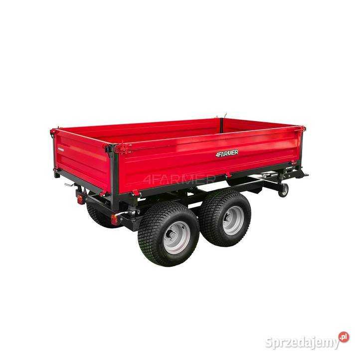 Przyczepa rolnicza dwuosiowa 25T z kiprem nieuszkodzony Tajęcina