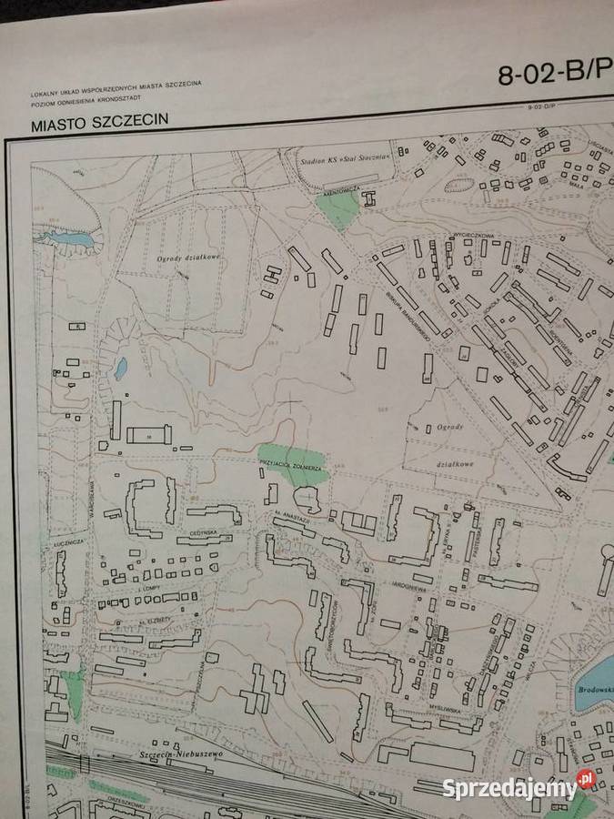 2534 Mapa Tematyczna Szczecin Antykwariat