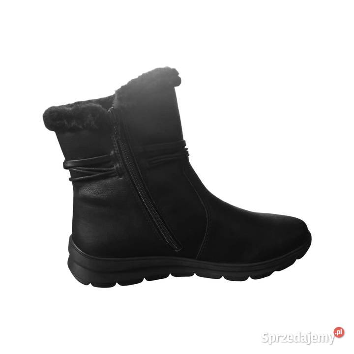 Ocieplane skórzane botki Rieker37 Skarżysko-Kamienna