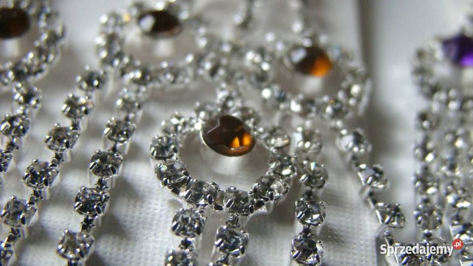 Kolczyki wiszące cyrkonie Łódź