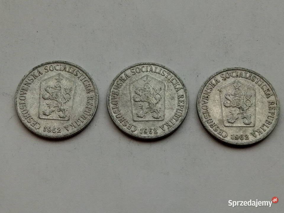 3 monety 10 hależy 1962r Numizmatyka Dąbrowa Górnicza