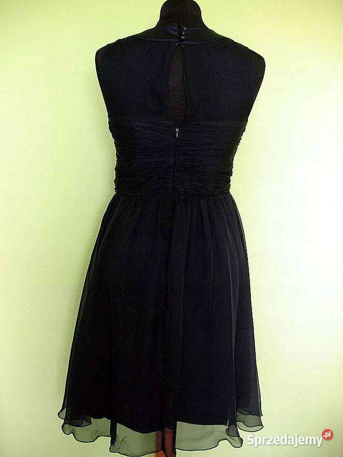 Sukienka haft i szyfon 36 S biust 82 Ashley sprzedam