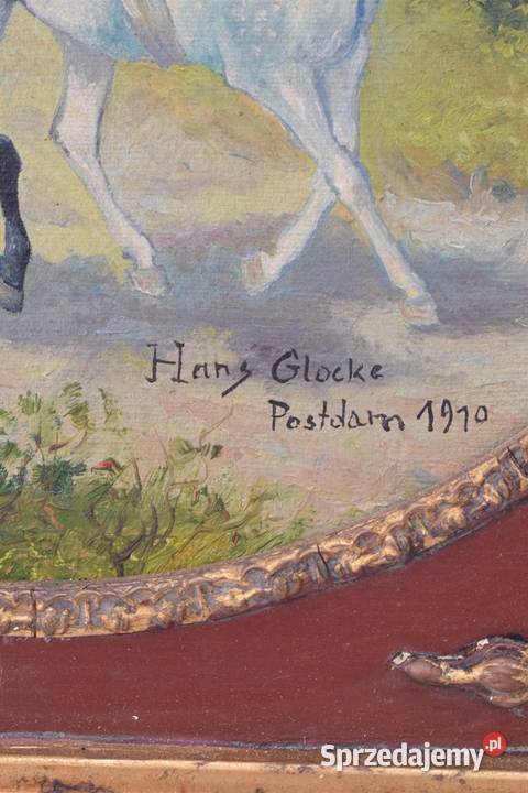 Hans Glocke Postdam 1910 Scena Rodzajowa małopolskie Kraków
