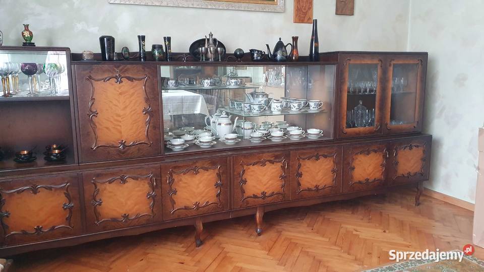 Meblościanka PRL Swarzędz drewniana Krzemieniewo