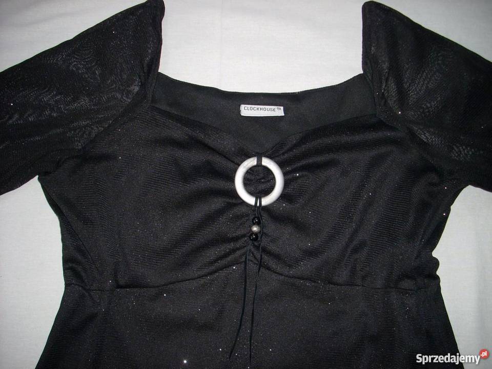 Clockhouse Wizytowa Iskrząca Tunika Bluzka j C&A Nowy Sącz