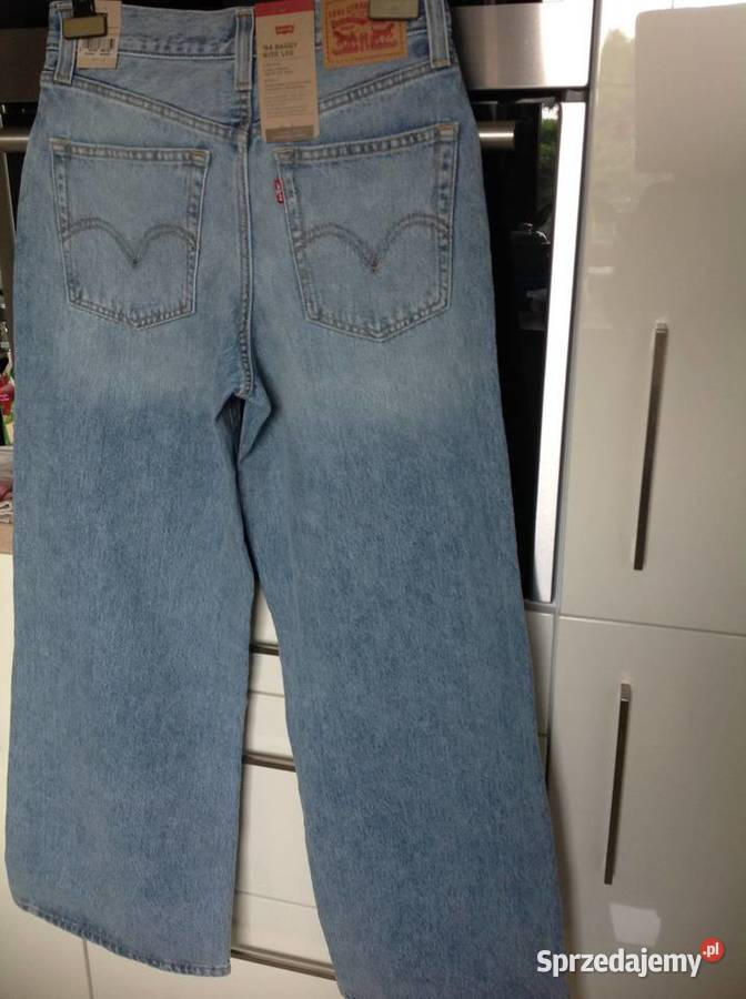 Spodnie Jeans Damskie Levis 94 Baggy Wide Leg Nowa Sól