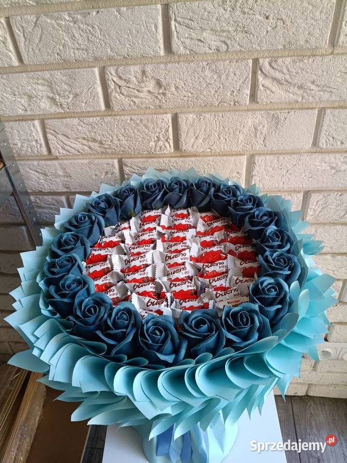 Bukiet z róż mydlanych Prezent na Komunię Słodki wielkopolskie Konin