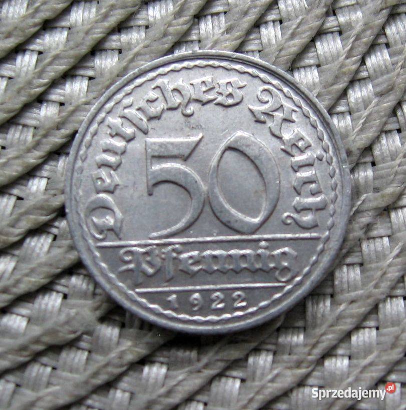 Niemcy 50 Pfennig 1922r D sprzedam