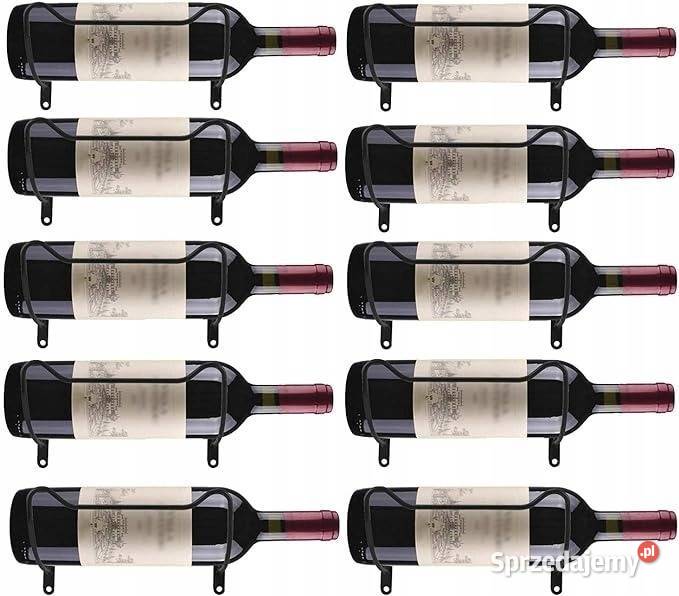 Zestaw 10 metalowych stojaków na wino montowany Pozostałe Ciemierów