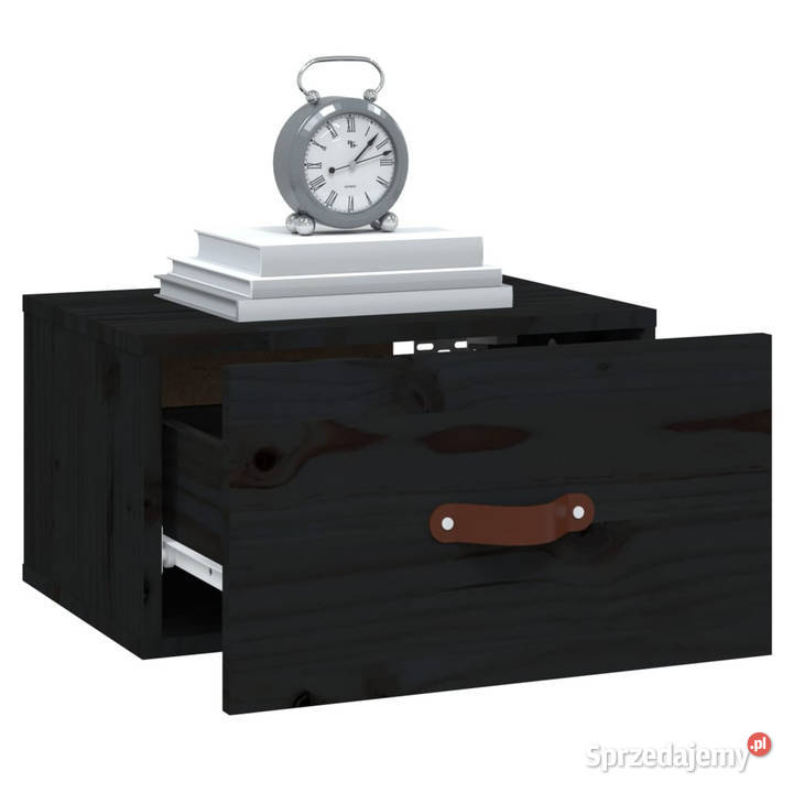 Szafki nocne wiszące 2 40x295x22 czarne WM820995 Warszawa sprzedam