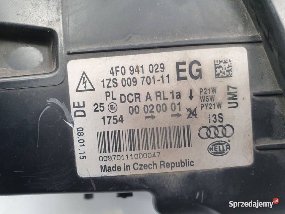 LAMPA LEWA PRZÓD AUDI A6 C6 Lipno