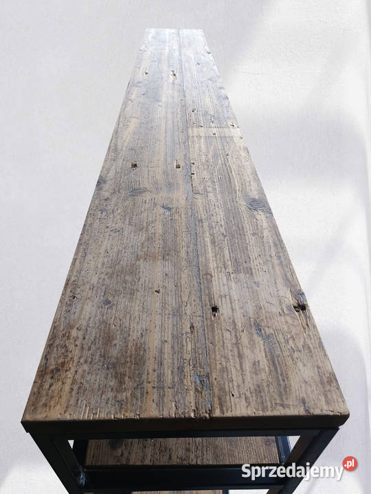 Stylowy regał z antycznego drewna Boho Japandi 200cm Błonie sprzedam