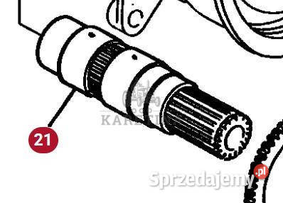 Massey Ferguson 3690 Wałek Wał Rewersu CZĘŚCI Jastrzębniki sprzedam