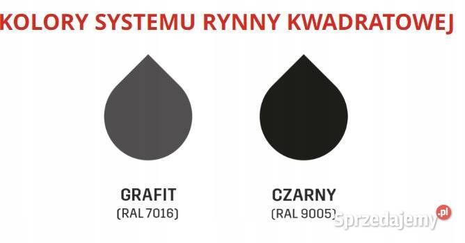 Krop rura spustowa kwadratowa 80x80 PVC dł 1m Materiały budowlane Hajnówka