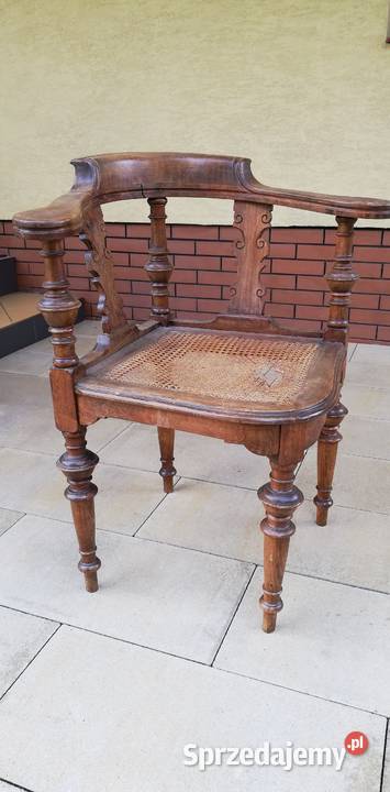 Krzesło z rafią eklektyczne stylowe fotel do Sulbiny