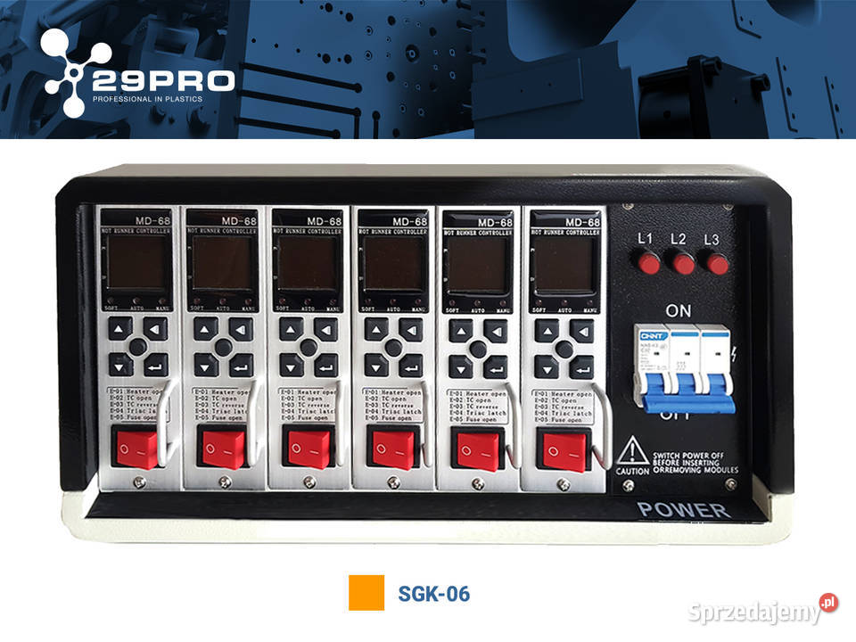 STEROWNIK TERMOREGULATOR GORĄCYCH KANAŁÓW 6 Biznes i Przemysł Sosnowiec