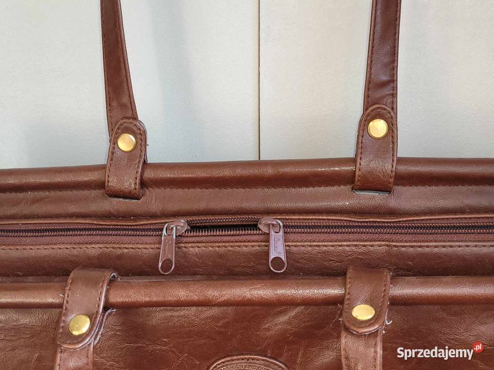 Duża torba brązowa na ramię