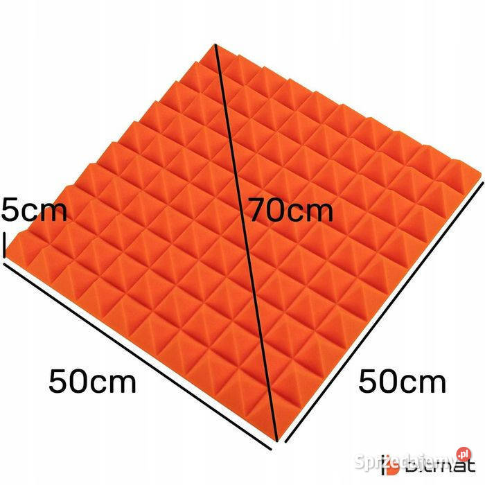 Pianka wygłuszająca piramidka akustyczna panele Łąki