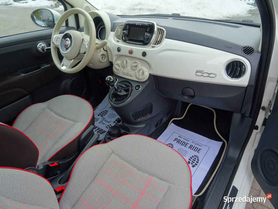 Fiat 500 12 70 Lounge Salon Dach Panorama I 2007 szyberdach Łódź