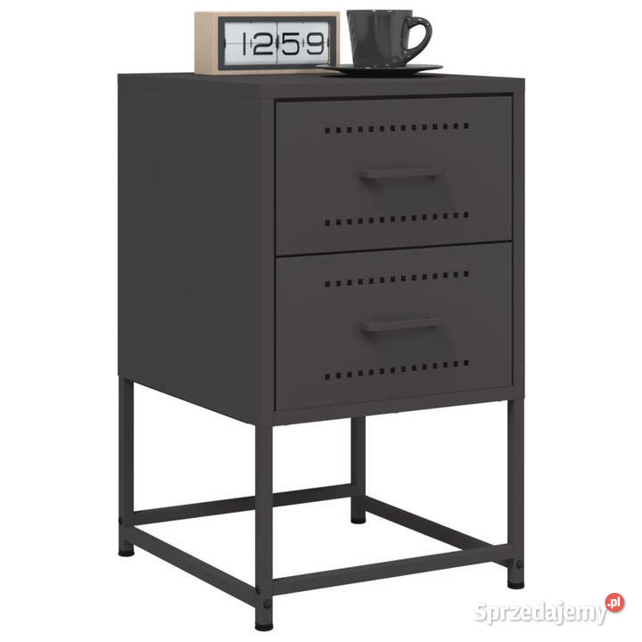Szafka nocna czarna 36x39x605 stal WM846458 Nocne Warszawa sprzedam