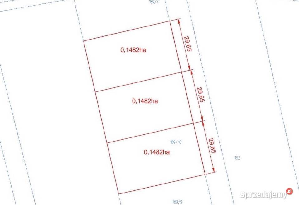 Działka budowlana 15ar Nowa 29.65m Mokrsko