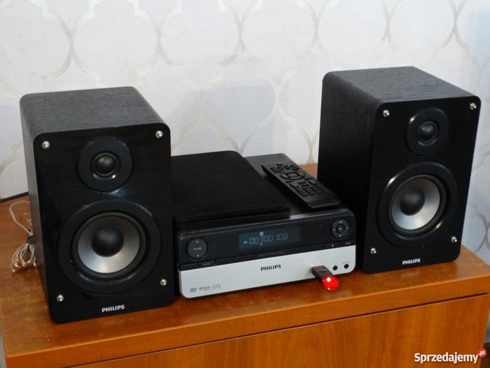 Wieża Philips z pilotem kol USB mp3 DVD WYSYŁKA Jasło