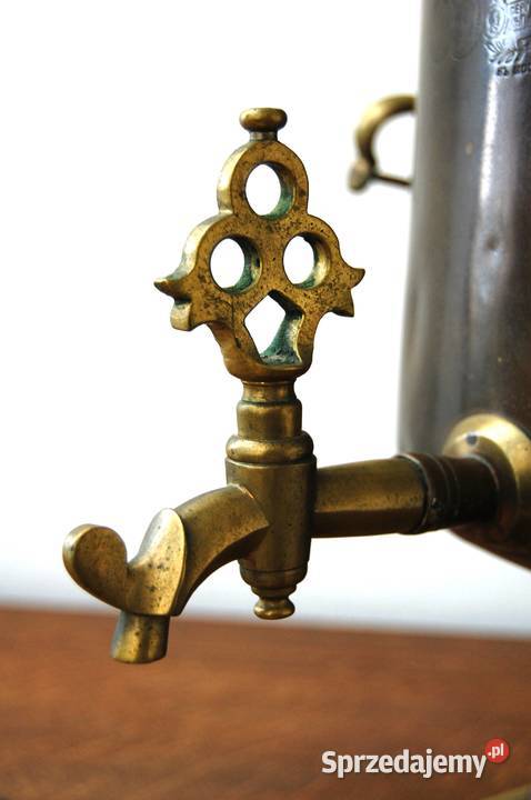 Samowar mosiężny carski Carska Rosja Moskwa Lublin