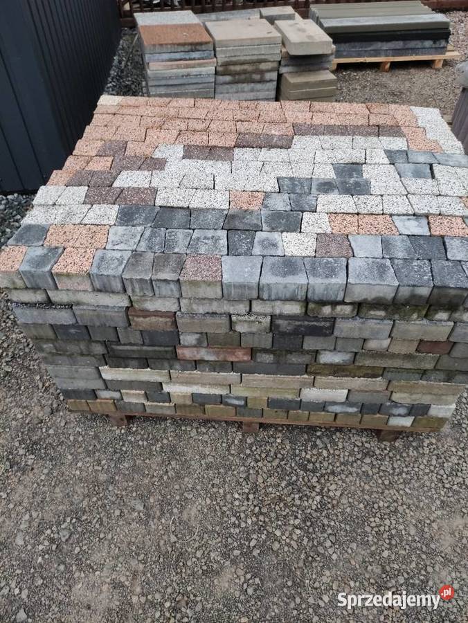 Kostka brukowa wyprzedaż końcówek 25 m2 małopolskie Myślenice