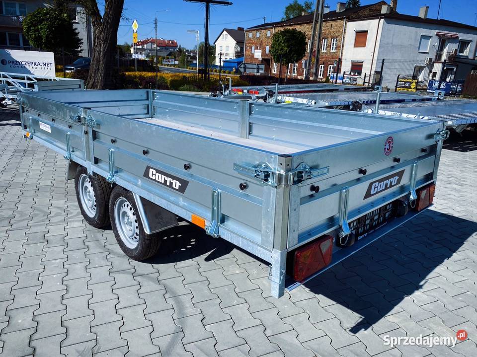 Mocna przyczepa lekka CARRO DELTA D3515 2w1 towarowe Kowal