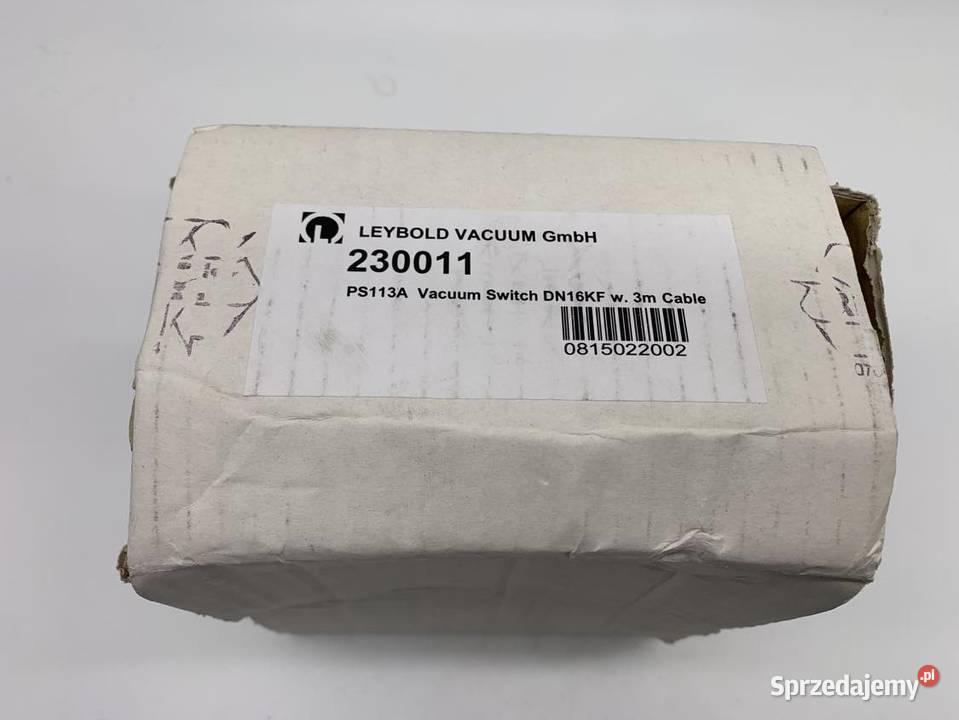 Oerlikon Leybold 113A 230011 Vacuum switch Warszawa sprzedam