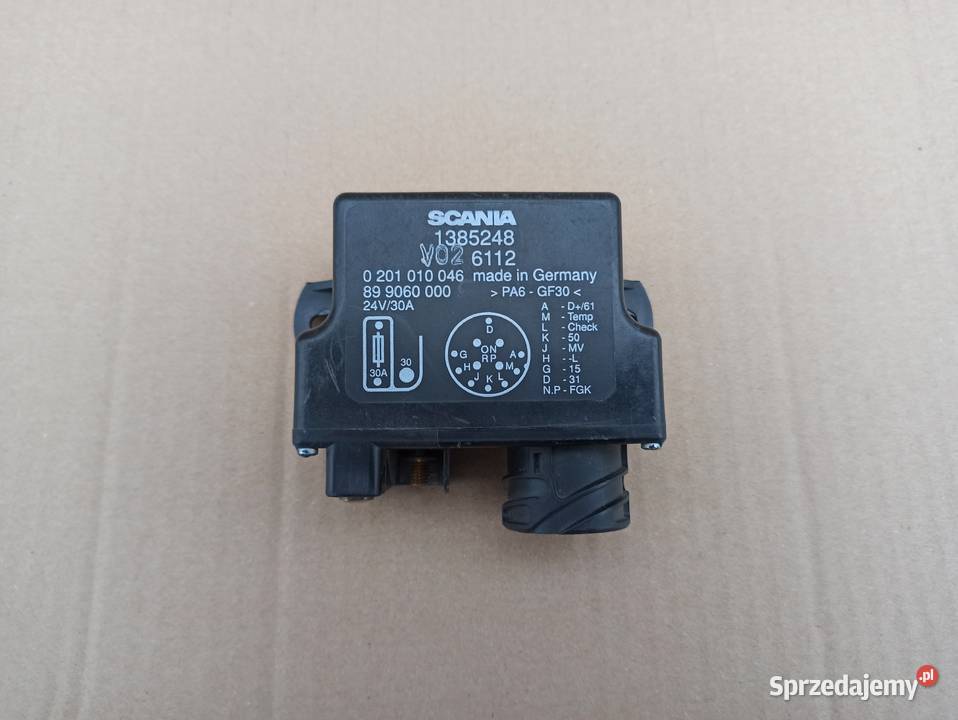 SCANIA STEROWNIK ŚWIECY PŁOMIENIOWEJ 1385248 lubuskie Bieleń sprzedam