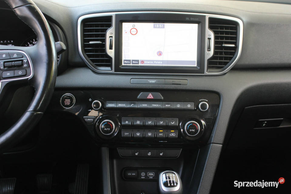 Kia Sportage Bezwypadkowy bogata wersja asystent pasa ruchu śląskie Gliwice