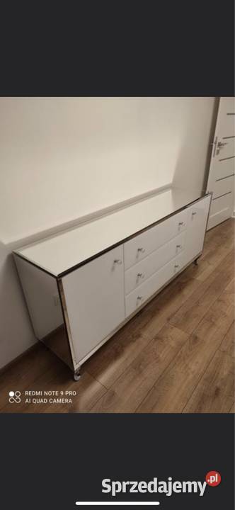 Komoda lustrzana z lustra glamour noga Ludwik