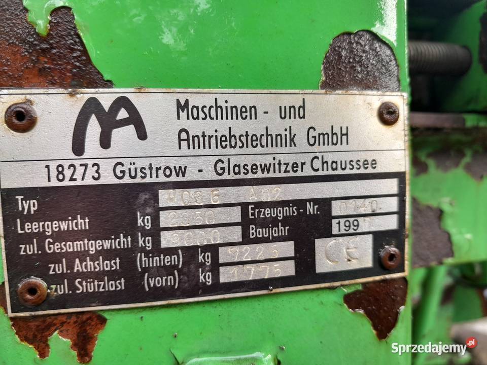 Rozsiewacz wapna Gustrower D036 A02 Sadogóra