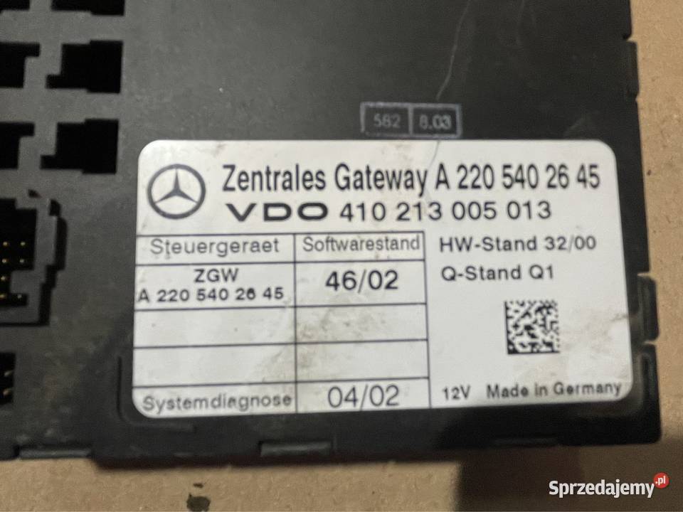 Moduł sterownik gateway A2205402645 mercedes s
