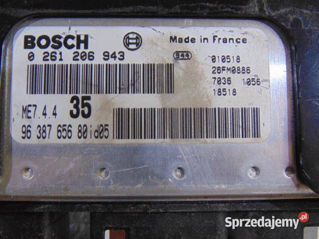 KOMPUTER SILNIKA PEUGEOT 307 18 16V 9638765680 wielkopolskie