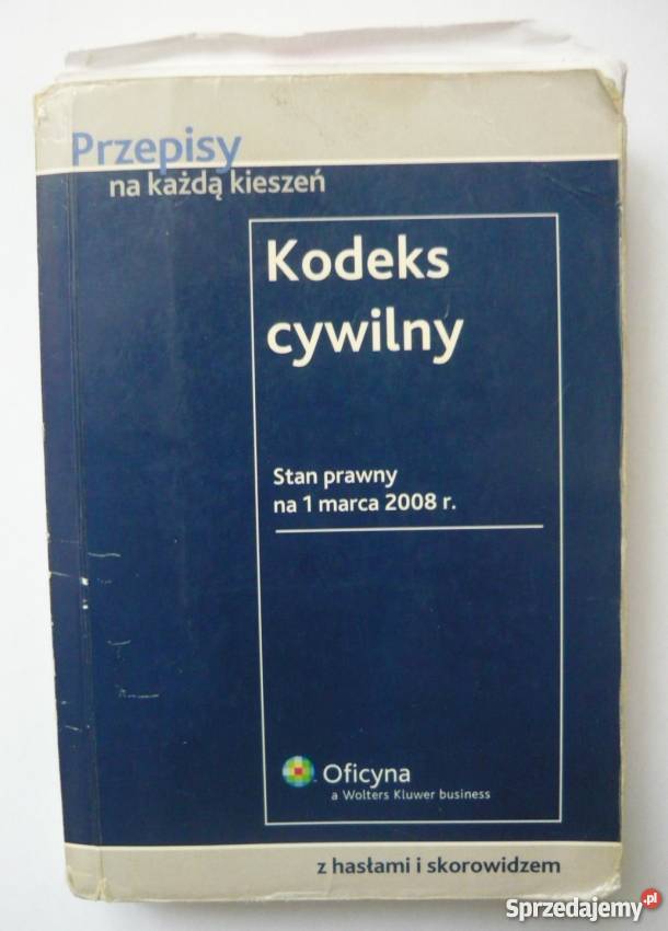 KODEKS CYWILNY WYDANIE 16 2008 Pozostałe Łódź