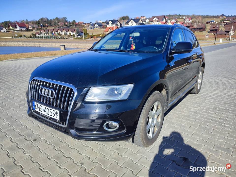 Śliczne Audi Q5 quattro20tdi 177salon Polska 2 skórzana tapicerka małopolskie Nowy Sącz sprzedam