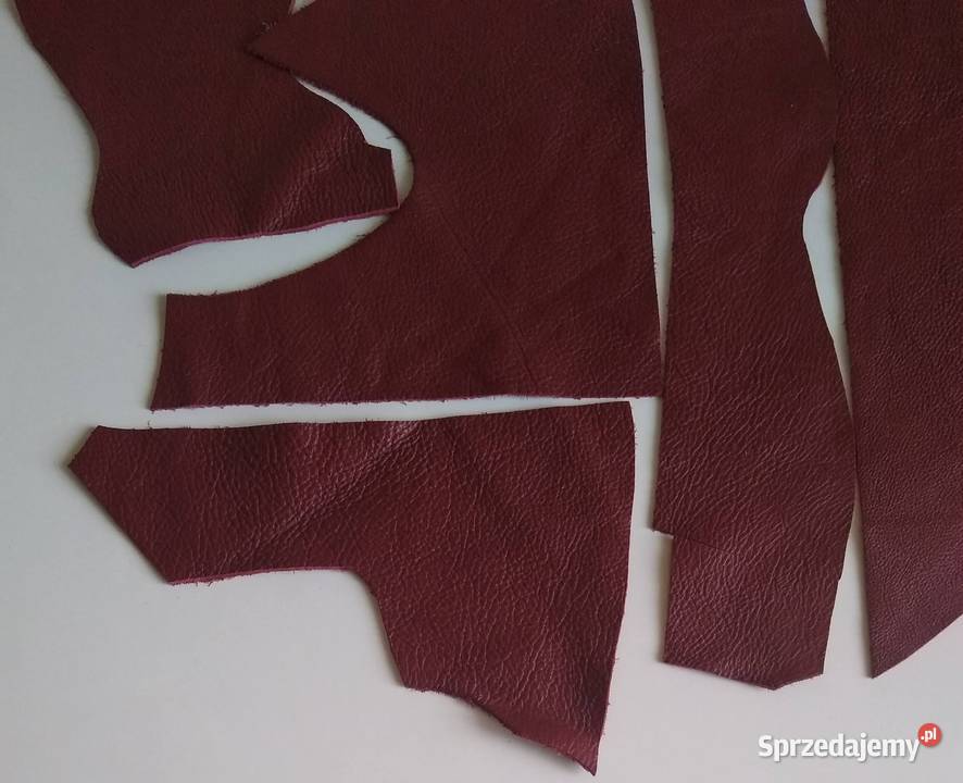 Skóra 205 g Licowa Włoska Czerwony Bordowy Rękodzieło Gdańsk sprzedam