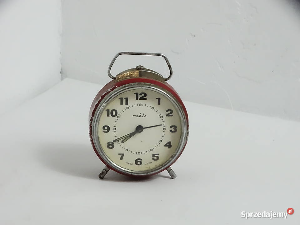 Kultowy Budzik RUHLA Vintage PRL NRD Design