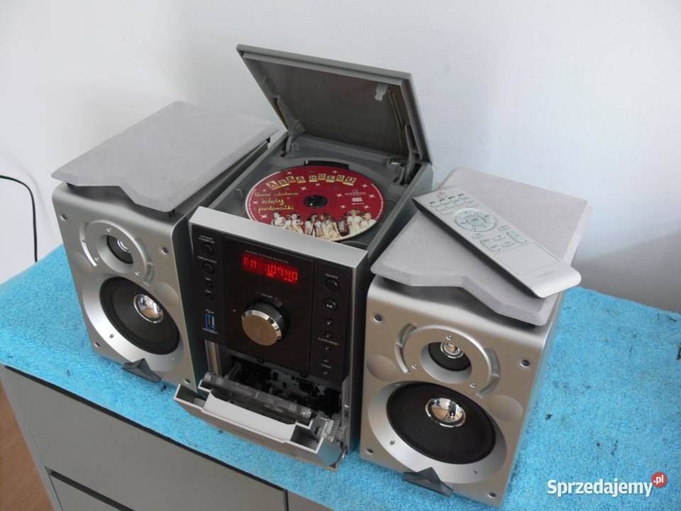 Wieża Philips MCM204 pil USB mp3 kolumny WYSYŁKA Jasło